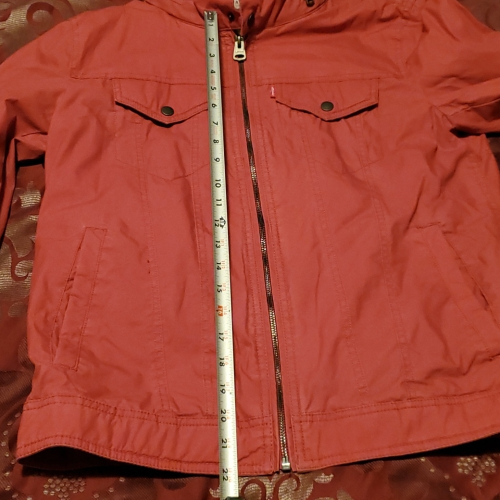 Levis mens denim jacket small Red Full Zip with hi - Picture 10 of 10
